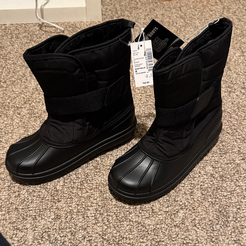 The Children's Place Black Kids Snow Boots